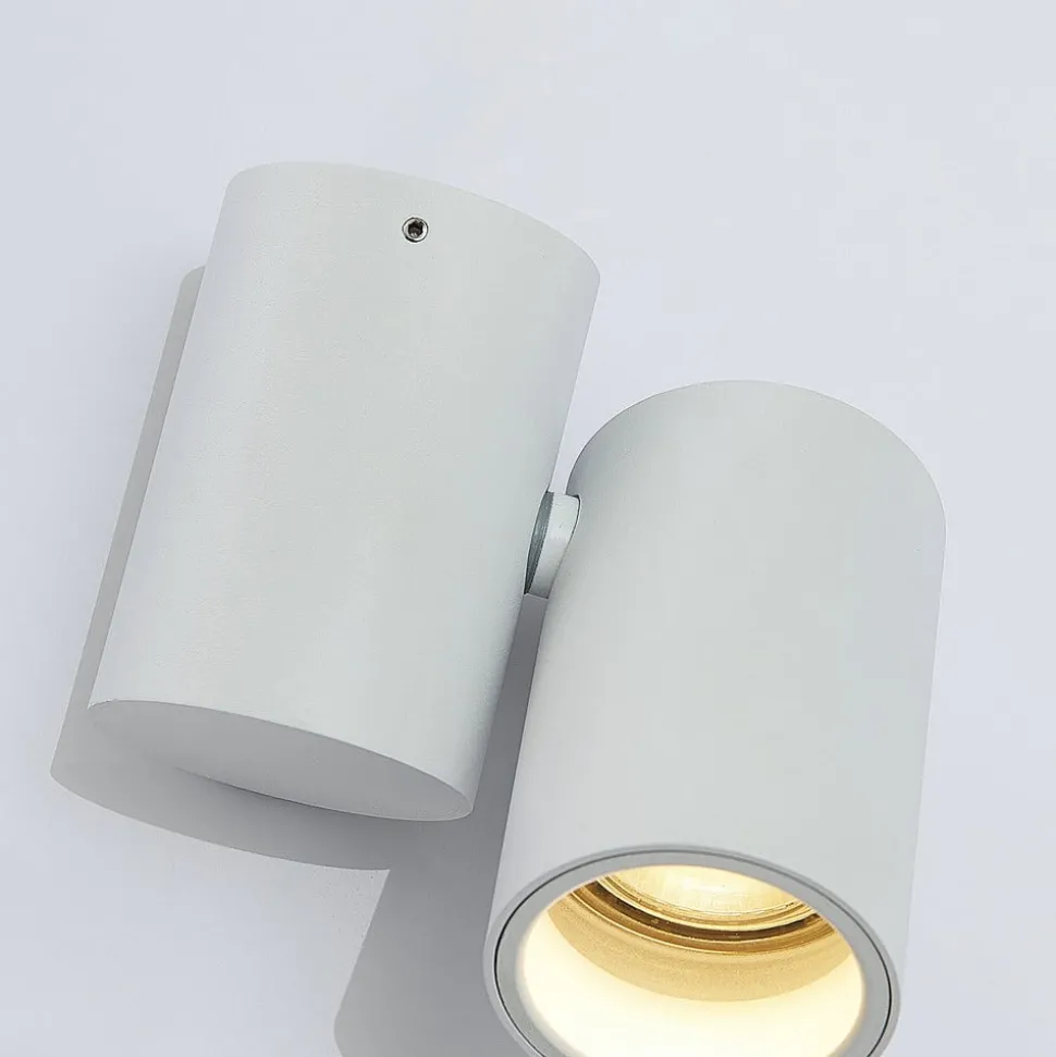 Arcchio loftlampe Gesina, 1-lys, hvid, aluminium, 11,6 cm
