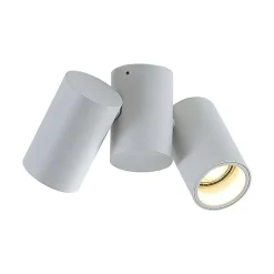 Arcchio loftlampe Gesina, 2-lys, hvid, aluminium, 17,5 cm