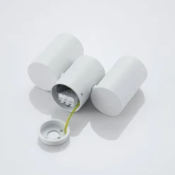 Arcchio loftlampe Gesina, 2-lys, hvid, aluminium, 17,5 cm