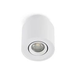 Arcchio loftlampe Walisa, Ø 10 cm, hvid, metal, GU10