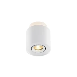 Arcchio loftlampe Walisa, Ø 10 cm, hvid, metal, GU10