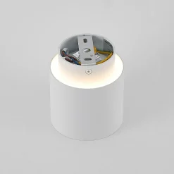 Arcchio loftlampe Walisa, Ø 10 cm, hvid, metal, GU10