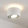 Arcchio loftlampe Walisa, Ø 15 cm, hvid, metal, GU10