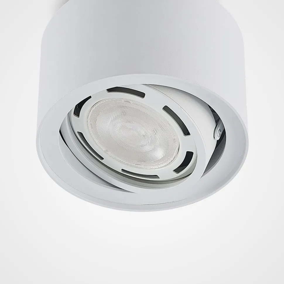 Arcchio loftlampe Walisa, Ø 15 cm, hvid, metal, GU10