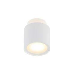 Arcchio loftlampe Walisa, Ø 10 cm, hvid, diffuser, GU10