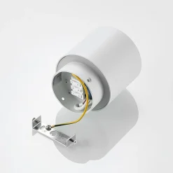 Arcchio loftlampe Walisa, Ø 10 cm, hvid, diffuser, GU10