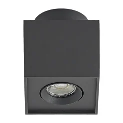 Arcchio loftlampe Walisa, 10 x 10 cm, sort, GU10