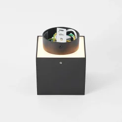 Arcchio loftlampe Walisa, 10 x 10 cm, sort, GU10