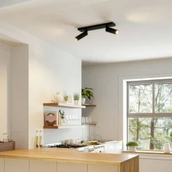 Arcchio loftspot Brinja Slim, sort, 2 lyskilder GU10 MR11