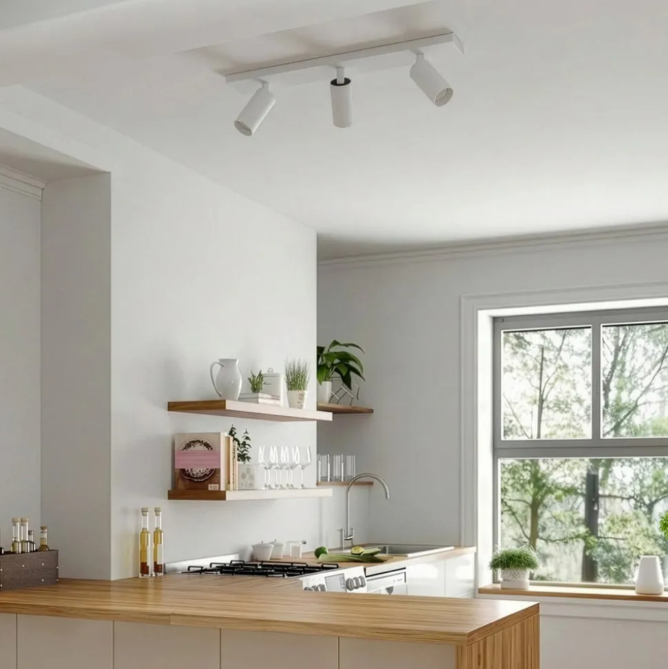 Arcchio loftspot Brinja Slim, hvid, 3 lyskilder, GU10 MR11