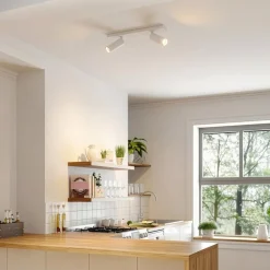 Arcchio loftspot Brinja Slim, hvid, 2 lyskilder, GU10 MR11
