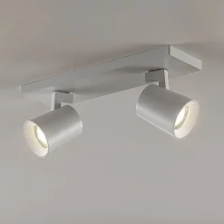 Arcchio loftspot Iavo, 30 cm, hvid, 2 lyskilder, metal