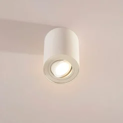 Arcchio loftspot Jolina, rund, hvid, 13 cm, metal