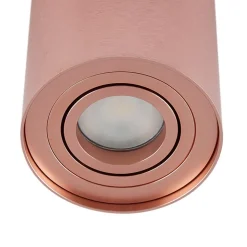 Arcchio loftspot Jolina, rund, kobber, 13 cm, metal