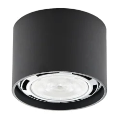 Arcchio loftspot Mabel, Ø 12 cm, grå, metal, GU10