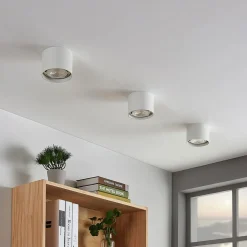 Arcchio loftspot Mabel, Ø 12 cm, hvid, metal, GU10