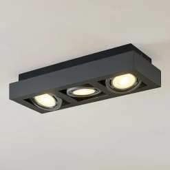 Arcchio loftspot Ronka, 50 cm, 3 lyskilder, grå, GU10