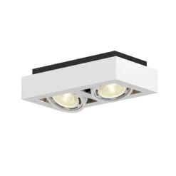 Arcchio loftspot Ronka, 34 cm, 2 lyskilder, hvid, GU10