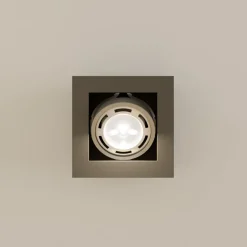Arcchio loftspot Ronka, grå, 19 cm x 19 cm, GU10