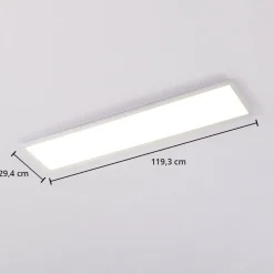 Arcchio Lysander LED-panel, CCT, 119cm 55W, hvid