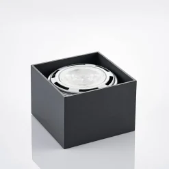 Arcchio Mabel loftspot, 12 cm x 12 cm, grå, GU10