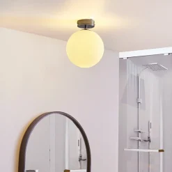Arcchio Maviris LED-loftlampe til badeværelset, kugle, 18 cm