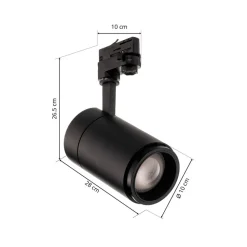 Arcchio Nanna LED track spot sort 4000K 28W