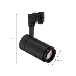 Arcchio Nanna LED track spot sort 3000K 21W