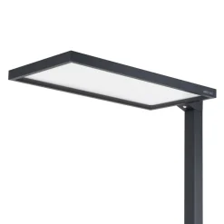 Arcchio Nelus LED-gulvlampe til kontor, sort sensor