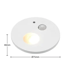 Arcchio Neru LED indbygningslampe, rund, hvid