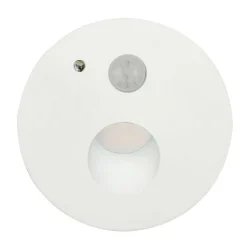 Arcchio Neru LED indbygningslampe, rund, hvid