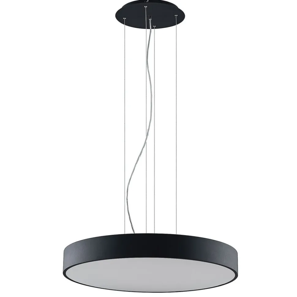 Arcchio Noabelle LED-hængelampe, sort, 80 cm