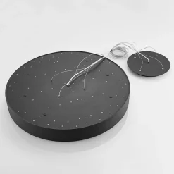 Arcchio Noabelle LED-hængelampe, sort, 80 cm