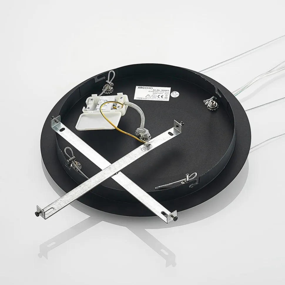 Arcchio Noabelle LED-hængelampe, sort, 80 cm