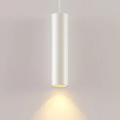 Arcchio pendellampe Ejona, højde 27 cm, hvid, aluminium