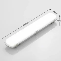 Arcchio Rao LED-vådrumslampe, længde 61,8 cm, sæt med 5 stk