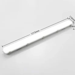 Arcchio Rao LED-vådrumslampe, længde 121,5 cm, sæt med 10 stk