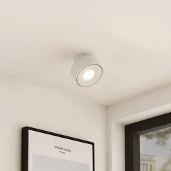 Arcchio Rotari LED-loftlampe, hvid, drejelig, metal