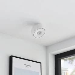 Arcchio Rotari LED-loftlampe, hvid, drejelig, metal