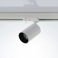 Arcchio skinnespot Brinja, hvid, Ø 6 cm, 3-faset, GU10