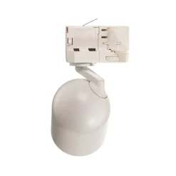 Arcchio skinnespot Brinja, hvid, Ø 7 cm, 3-faset, GU10