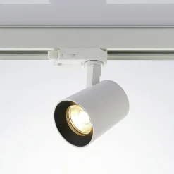 Arcchio skinnespot Iavo, hvid, 13 cm, 3-faset, GU10