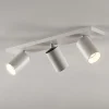 Arcchio spotlight Brinja, hvid, kantet, Ø 6 cm, 3 lyskilder, GU10