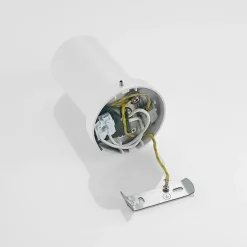 Arcchio spotlight Brinja, hvid, rund, 12 cm høj, Ø 6 cm