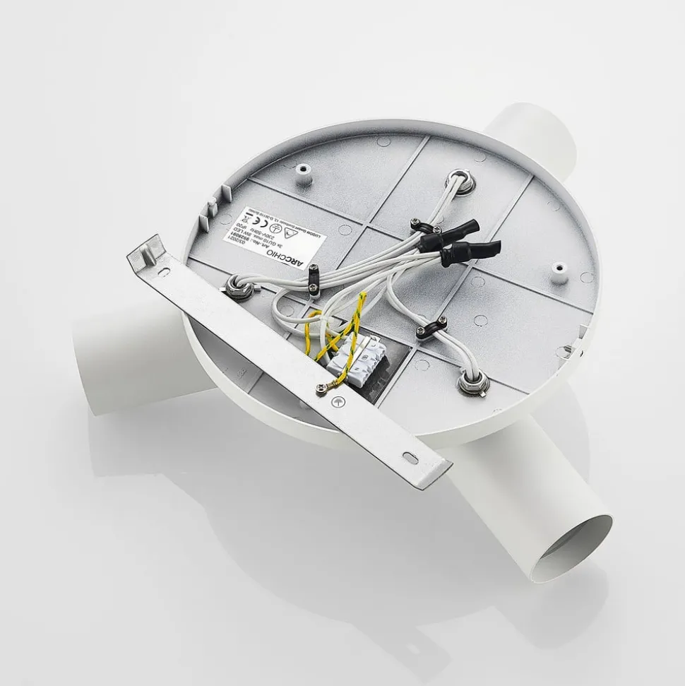 Arcchio spotlight Brinja, hvid, rund, Ø 6 cm, 3 lyskilder, GU10