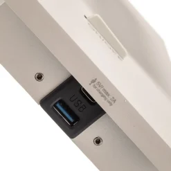 Arcchio spotlight Brinja, hvid, metal, USB-C, afbryder, GU10