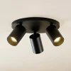 Arcchio spotlight Brinja, sort, rund, Ø 6 cm, 3 lyskilder, GU10