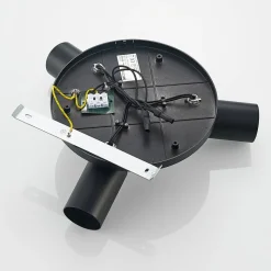 Arcchio spotlight Brinja, sort, rund, Ø 6 cm, 3 lyskilder, GU10