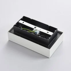 Arcchio spotlight Vince, 25 cm, 2 lyskilder, hvid/krom, GU10