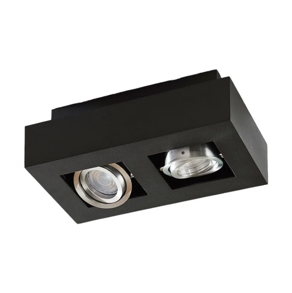 Arcchio spotlight Vince, 25 cm, sort, metal, GU10